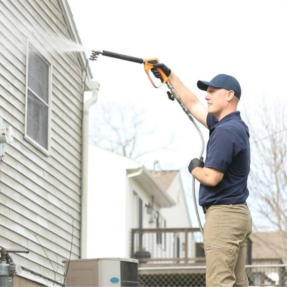 Soft washing rejuvenates exterior surfaces by keeping them clean longer until the next treatment.